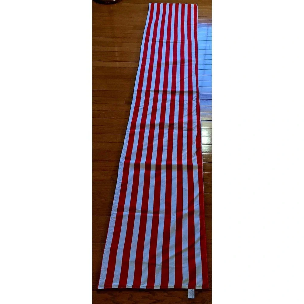 Williams Sonoma Stars & Stripes Reversible Table Runner 15x86 Patriotic American